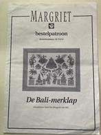 Borduurpatroon Bali merklap, Ophalen of Verzenden, Nieuw, Handborduren, Patroon