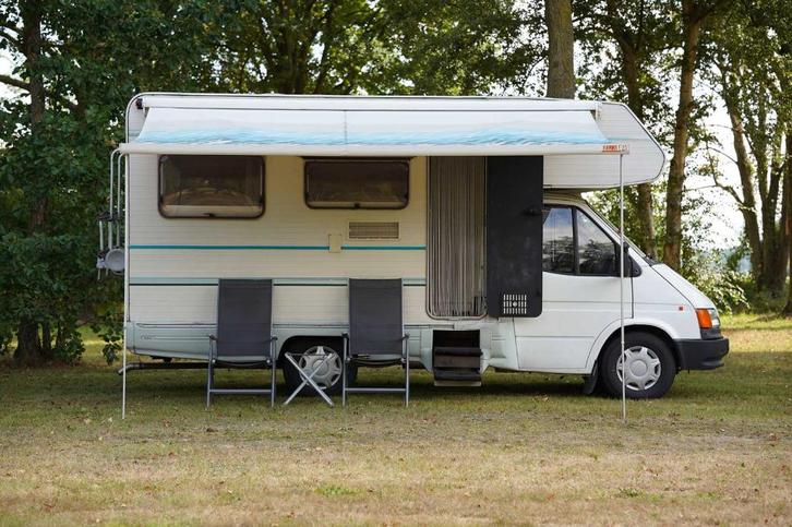 Camper 4 personen Ford Transit Riviera in nette staat, Caravans en Kamperen, Campers, Particulier, tot en met 4, Alkoof, Ford