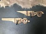 Oude Indiase haak voor aan muur uit India oud hout afval, Verburgt Vintage, Wandhaken, Nieuw, Ophalen of Verzenden