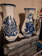 2 mooie delftsblauwe vazen, Antiek en Kunst, Ophalen of Verzenden