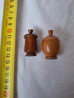 3 kleine, handgedraaide potjes met dekseltjes, Ophalen of Verzenden