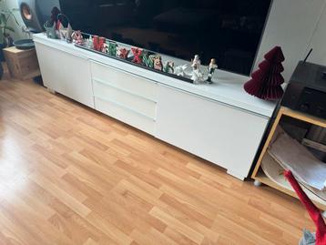 Witte TV-meubel - Ikea Besta Burs - afbeelding 1