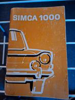 Simca 1000 Documentatie/Handleiding, Ophalen of Verzenden