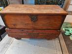 Oude antieke dekenkist, Ophalen, Gebruikt, 50 tot 100 cm, Vintage