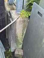 Metalen Hekwerk Paal met Betonnen Voet - 210cm, Ophalen, Gebruikt, IJzer, Overige typen