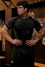 YoungLA 4117 - SUPERMAN COMPRESSION TEES Zwart maat M, Eén persoon