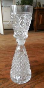 Antieke glazen karaf met borrelglas als stop, Antiek en Kunst, Antiek | Glas en Kristal, Ophalen of Verzenden