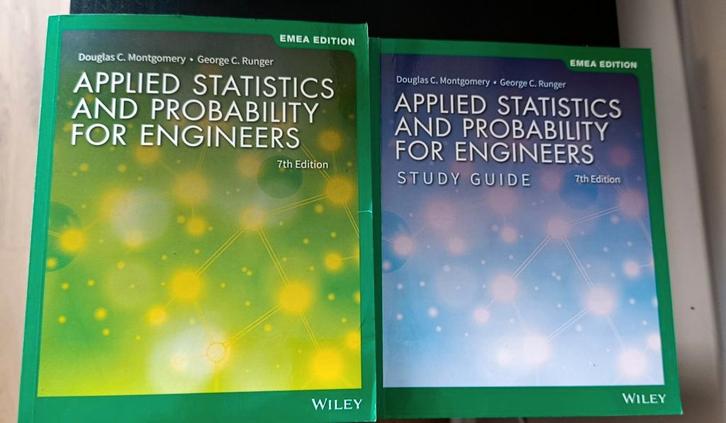 Applied statistics and probability for engineers, Boeken, Studieboeken en Cursussen, Zo goed als nieuw, WO, Beta, Ophalen of Verzenden
