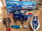Playmobil 5187 politieauto met speedboot en onderwatermotor, Ophalen of Verzenden, Zo goed als nieuw