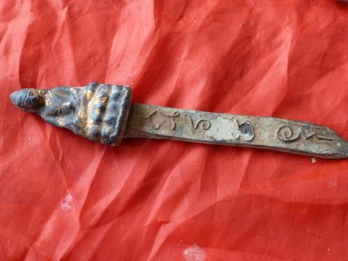 Thaise amulet- 3x  oude Meedmor (knife) brons verschillende, Antiek en Kunst, Antiek | Koper en Brons, Brons, Ophalen of Verzenden