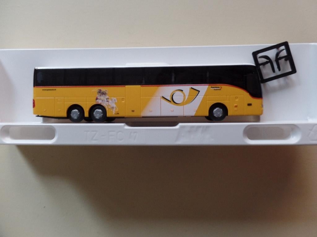 Setra verlengde post bus van AWM, Hobby en Vrije tijd, Modelauto's | 1:87, Ophalen of Verzenden, Nieuw, Bus of Vrachtwagen, AWM