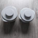 Dekschalen 2 stuks Staffel Stoneware + deksel onbeschadigd, Ophalen of Verzenden, Zo goed als nieuw, Glas, Overige stijlen