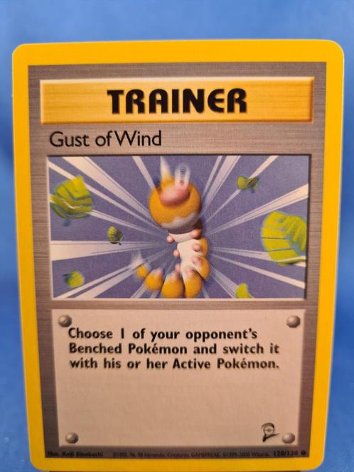 Gust of Wind 120/130 - Base Set 2, Hobby en Vrije tijd, Verzamelkaartspellen | Pokémon, Gebruikt, Losse kaart, Verzenden