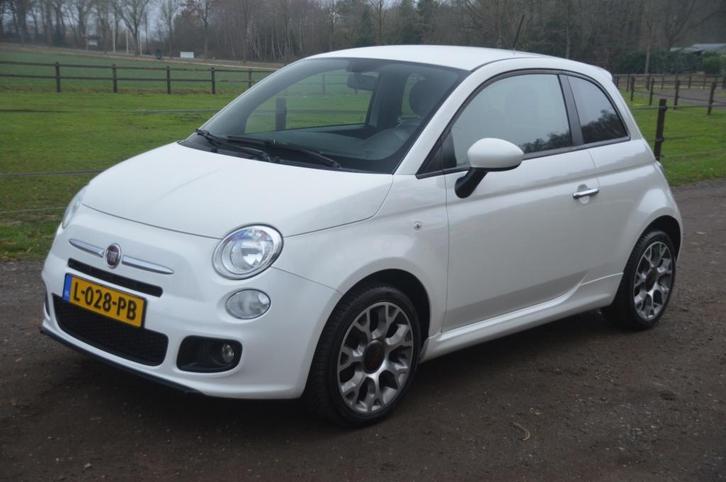 Fiat 500 1.2 Popstar Wit Airco PDC (bj 2014), Auto's, Fiat, Bedrijf, Te koop, ABS, Airbags, Airconditioning, Alarm, Boordcomputer