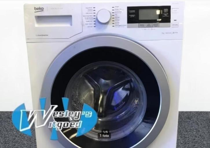 Beko 1400t 7kg A+++ 250,- Wesley's Witgoed, Witgoed en Apparatuur, Wasmachines, Gebruikt, Voorlader, 6 tot 8 kg, 85 tot 90 cm
