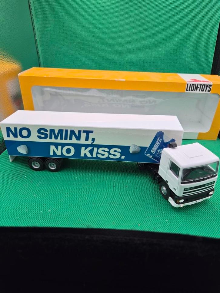 225 Daf 95 smint 1/50 liontoys, Hobby en Vrije tijd, Modelauto's | 1:50, Zo goed als nieuw, Bus of Vrachtwagen, Wsi, Ophalen of Verzenden
