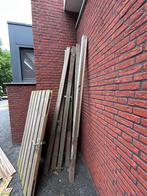 Hardhouten palen (2.65m lang, 8x8cm) - 10 stuks, Ophalen, Gebruikt, Palen, Hardhout