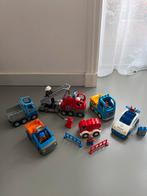 Duplo Voertuigen Set: Brandweer, Politie, Bestelbus, Kinderen en Baby's, Speelgoed | Duplo en Lego, Ophalen of Verzenden, Gebruikt