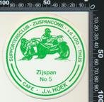 Sticker: Zijspancombinatie Van de Loo Thijs - Suppertersclub, Ophalen of Verzenden, Zo goed als nieuw, Auto of Motor