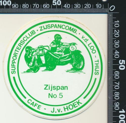 Sticker: Zijspancombinatie Van de Loo Thijs - Suppertersclub, Verzamelen, Stickers, Zo goed als nieuw, Auto of Motor, Ophalen of Verzenden