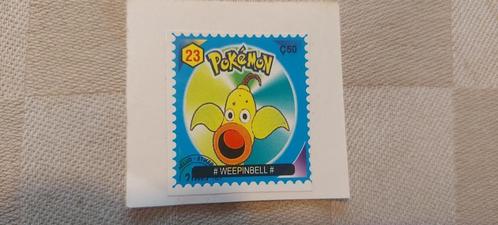 pokemon postzegel gelimiteerd zeldzaam Weepinbell, Hobby en Vrije tijd, Verzamelkaartspellen | Pokémon, Nieuw, Losse kaart, Ophalen of Verzenden