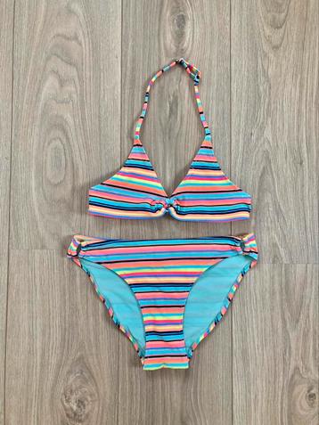 Felgekleurde H&M bikini - maat 146