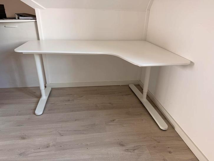 IKEA BEKANT Hoekbureau Rechts - 100x160 - Hele nette staat, Huis en Inrichting, Bureaus, Zo goed als nieuw, Bureau, Ophalen