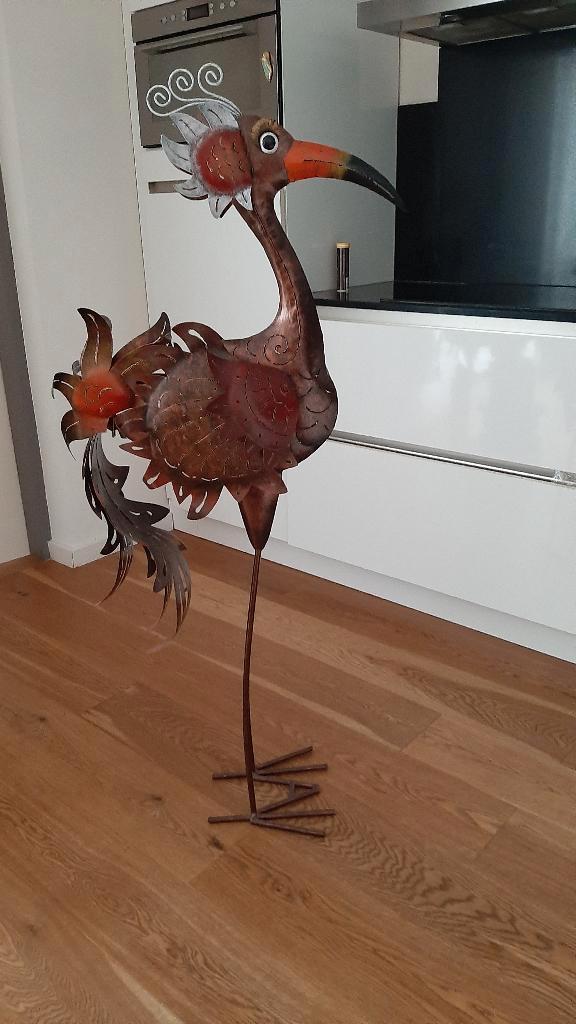 Kraanvogel van metaal, Antiek en Kunst, Kunst | Designobjecten, Ophalen