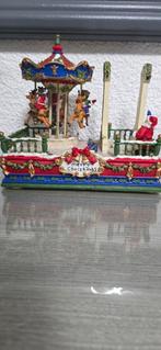 Vintage Kerstmis kermis kerstdorp met muziek, Diversen, Kerst, Ophalen of Verzenden