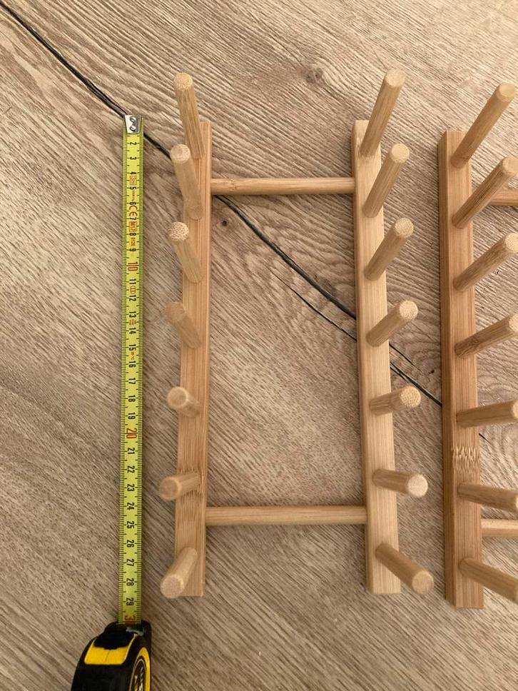 Bordenstandaards - Bamboe - Set van 5, Huis en Inrichting, Keuken | Keukenbenodigdheden, Zo goed als nieuw, Ophalen of Verzenden