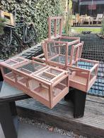 Vangkooien klepkooien zangkooi, Ophalen of Verzenden, Nieuw, Hout, Vogelkooi