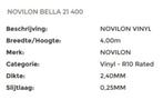 Novilon Bella, Vinyl met Hout Design, lengte 1.20 x 4 mtr, Bruin, MeVo tapijt en vinyl, Nieuw, Ophalen of Verzenden