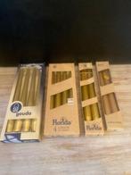 Kaarsen, dinerkaarsen goudkleurig, Overige materialen, Nieuw, Ophalen of Verzenden, Kaars