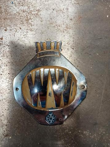 W Emblem Kroon - Oldtimer Auto Onderdeel beschikbaar voor biedingen