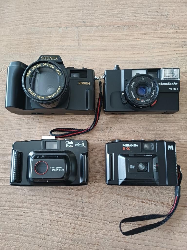 Vintage Camera Collectie - Sounex, Voigtlander, Miranda, Ophalen, Gebruikt, Compact, Overige Merken