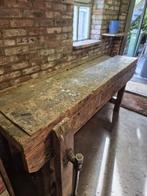 Te Koop: Antieke Timmermanswerkbank met bankschroef!, Doe-het-zelf en Verbouw, Werkbanken, Ophalen, Gebruikt, 70 tot 120 cm, Bankschroef