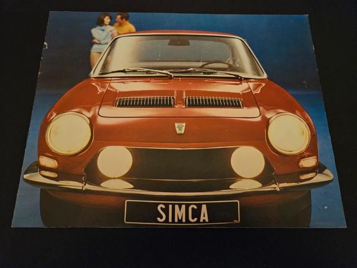 Brochure Simca Coupé 1200 S 1967, Boeken, Auto's | Folders en Tijdschriften, Zo goed als nieuw, Overige merken, Ophalen of Verzenden
