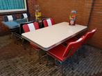 FIFTIES SIXTIES AMERIKAANSE BEL AIR DINER STOELEN MET TAFEL, Huis en Inrichting, Stoelen, Ophalen, Overige kleuren, Vier, Metaal