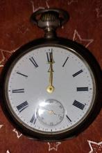 zilver vintage zakhorloge +/- 1900, Sieraden, Tassen en Uiterlijk, Horloges | Antiek, Overige merken, Ophalen of Verzenden, Zilver