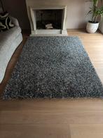 Hoogpolig Zwart Wit Goud vloerkleed, Huis en Inrichting, Stoffering | Tapijten en Kleden, Ophalen, Zwart, 150 tot 200 cm, Rechthoekig