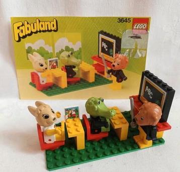 Lego Fabuland 3645 Schoolklas Schoollokaal,  complete set  beschikbaar voor biedingen