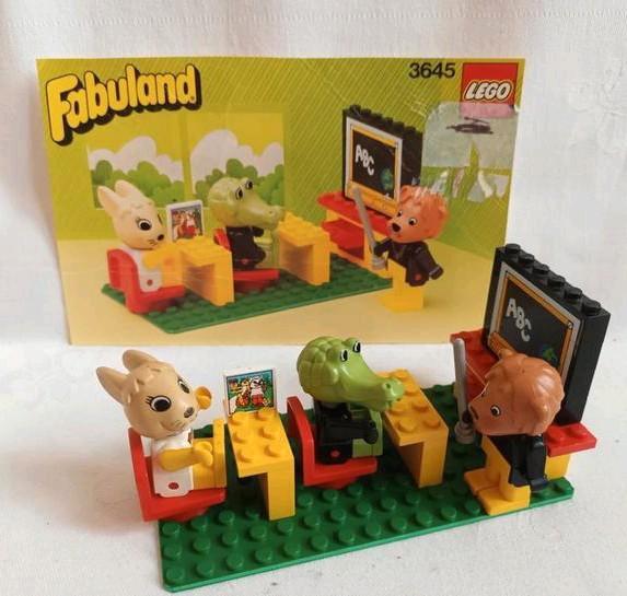 Lego Fabuland 3645 Schoolklas Schoollokaal,  complete set, Kinderen en Baby's, Speelgoed | Duplo en Lego, Zo goed als nieuw, Ophalen of Verzenden