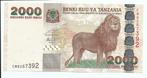Tanzania, 2.000 shillins  2009 - UNC, Verzenden, Tanzania