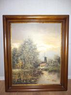 Schilderij F de Jong, Antiek en Kunst, Kunst | Schilderijen | Klassiek, Ophalen of Verzenden