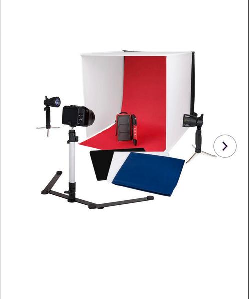 Portable foto studio 40x40x40 met losse lampen, Audio, Tv en Foto, Fotografie | Fotostudio en Toebehoren, Nieuw, Complete fotostudio