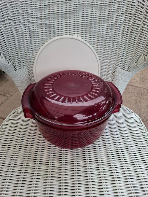 Microplusschalen, Microcook, 4 delig en meer Tupperware, Huis en Inrichting, Keuken | Tupperware, Gebruikt, Schaal, Wit, Rood