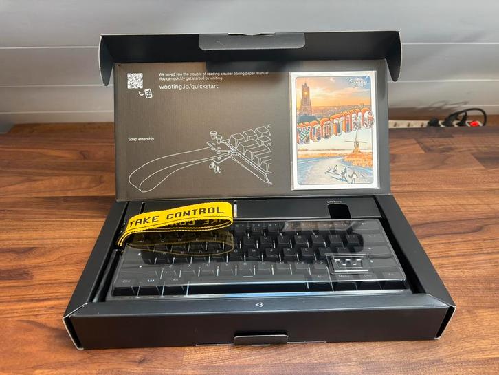 Wooting 60he+ / Toetsenbord / Zo goed als nieuw, Computers en Software, Toetsenborden, Zo goed als nieuw, Qwerty, Bedraad, Gaming toetsenbord