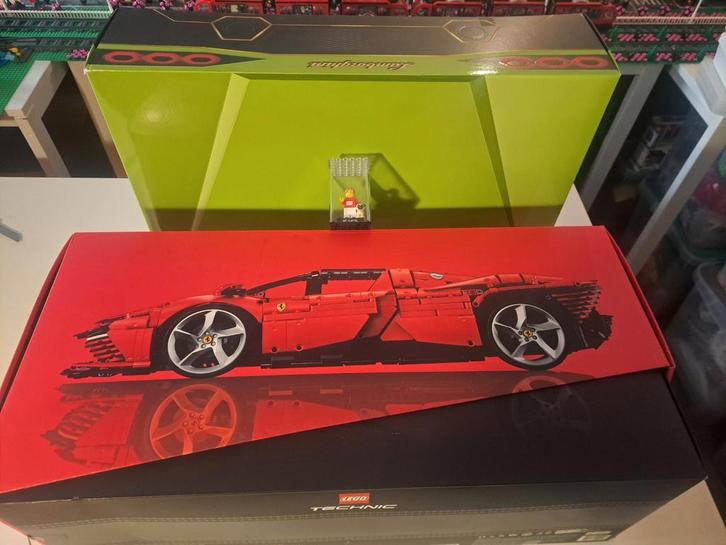 Lego Technic Ferrari Daytona SP3 & Lamborghini Sián FKP 37, Kinderen en Baby's, Speelgoed | Duplo en Lego, Zo goed als nieuw, Lego