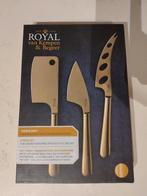 Royal van Kempen & Begeer 3-delig kaasmes set, Ophalen of Verzenden, Nieuw, Rvs of Chroom, Bestekset