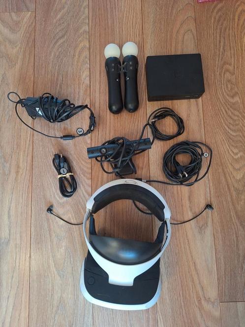 Playstation VR bril compleet + camera en 2 move controllers, Spelcomputers en Games, Virtual Reality, Zo goed als nieuw, Sony PlayStation